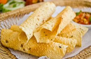 Papadum - a light and crispy Indian snack